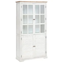 Vitrine 4 portes OBLIA blanc
